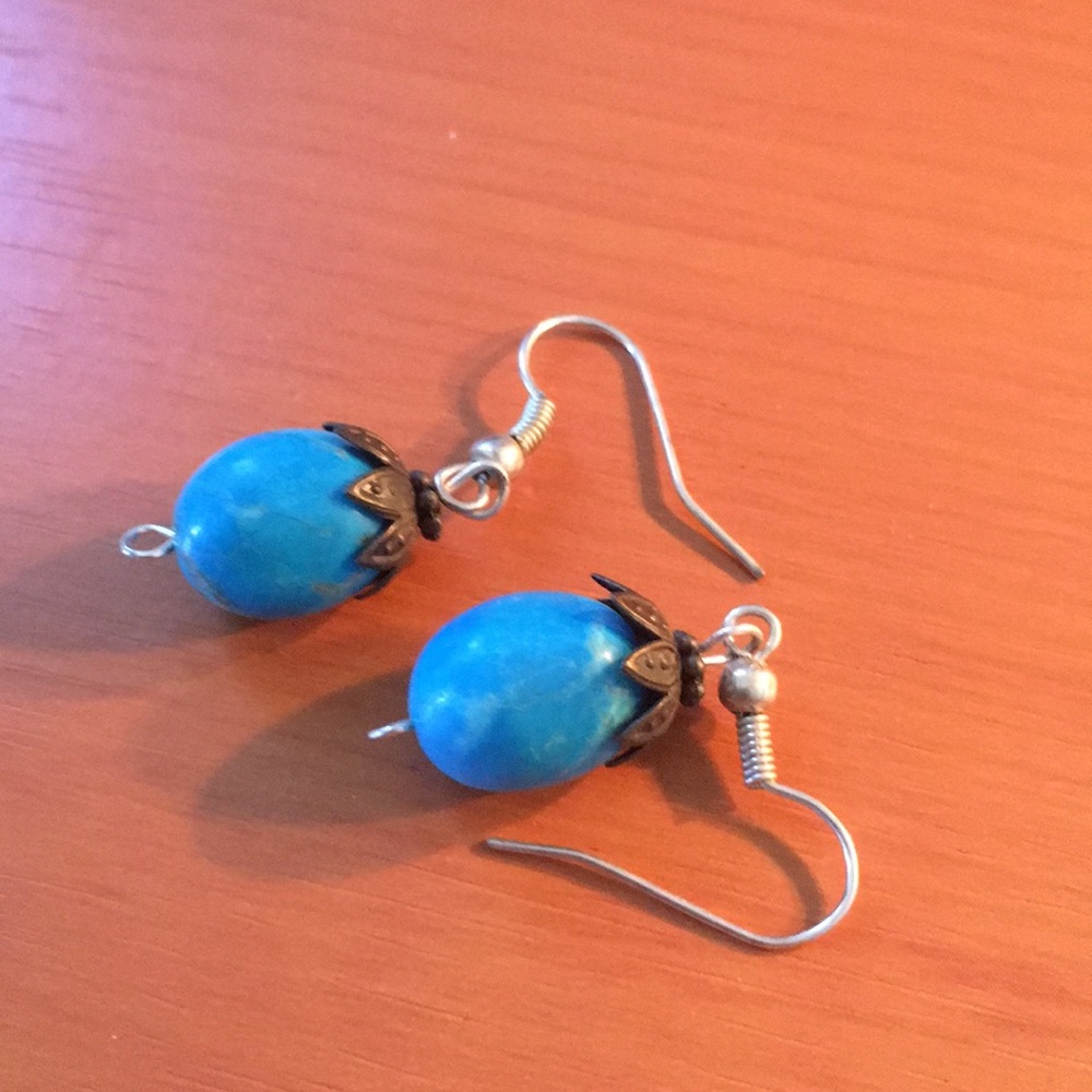 Beautiful blue earrings